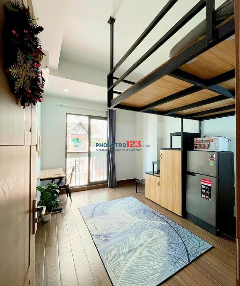 Phòng trọ 32m2 có gác lửng full nội thất đường Ung Văn Khiêm kế bên Đại Học Giao Thông Vận Tải