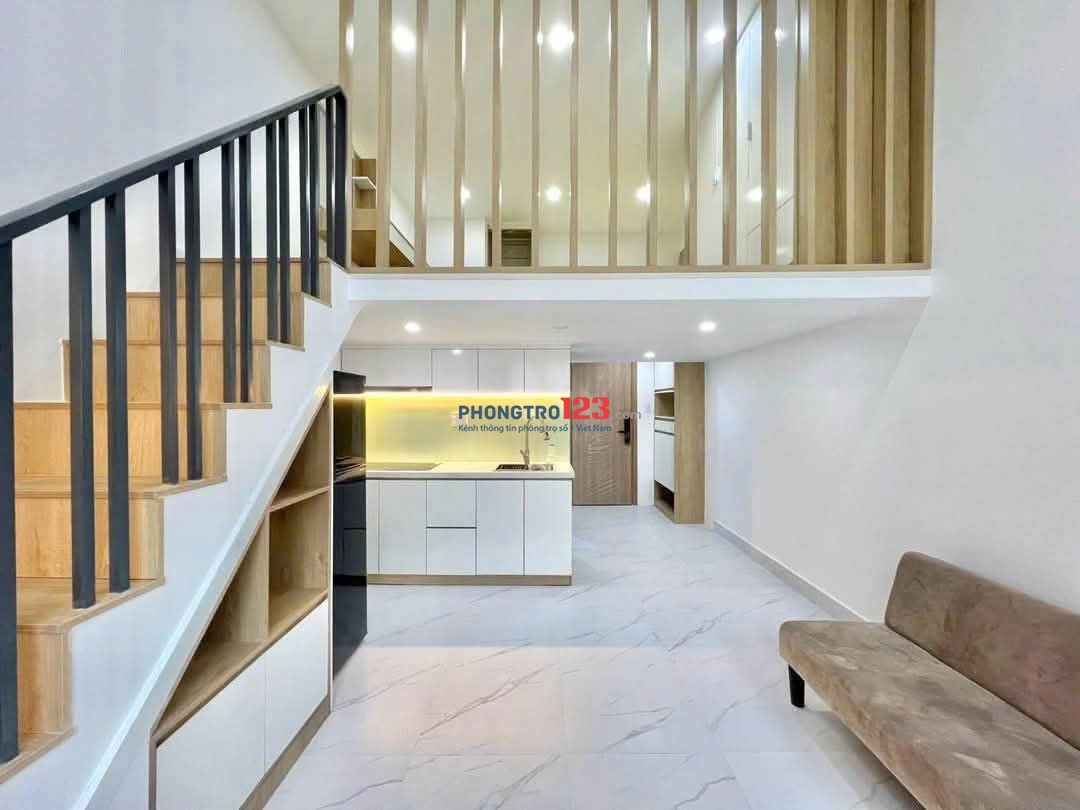 CHO THUÊ CĂN HỘ MINI DUPLEX FULL NỘI THẤT BAN CÔNG TẠI NGUYỄN GIA TRÍ ĐI BỘ 5P SANG HUTECH,UTH,FTU2
