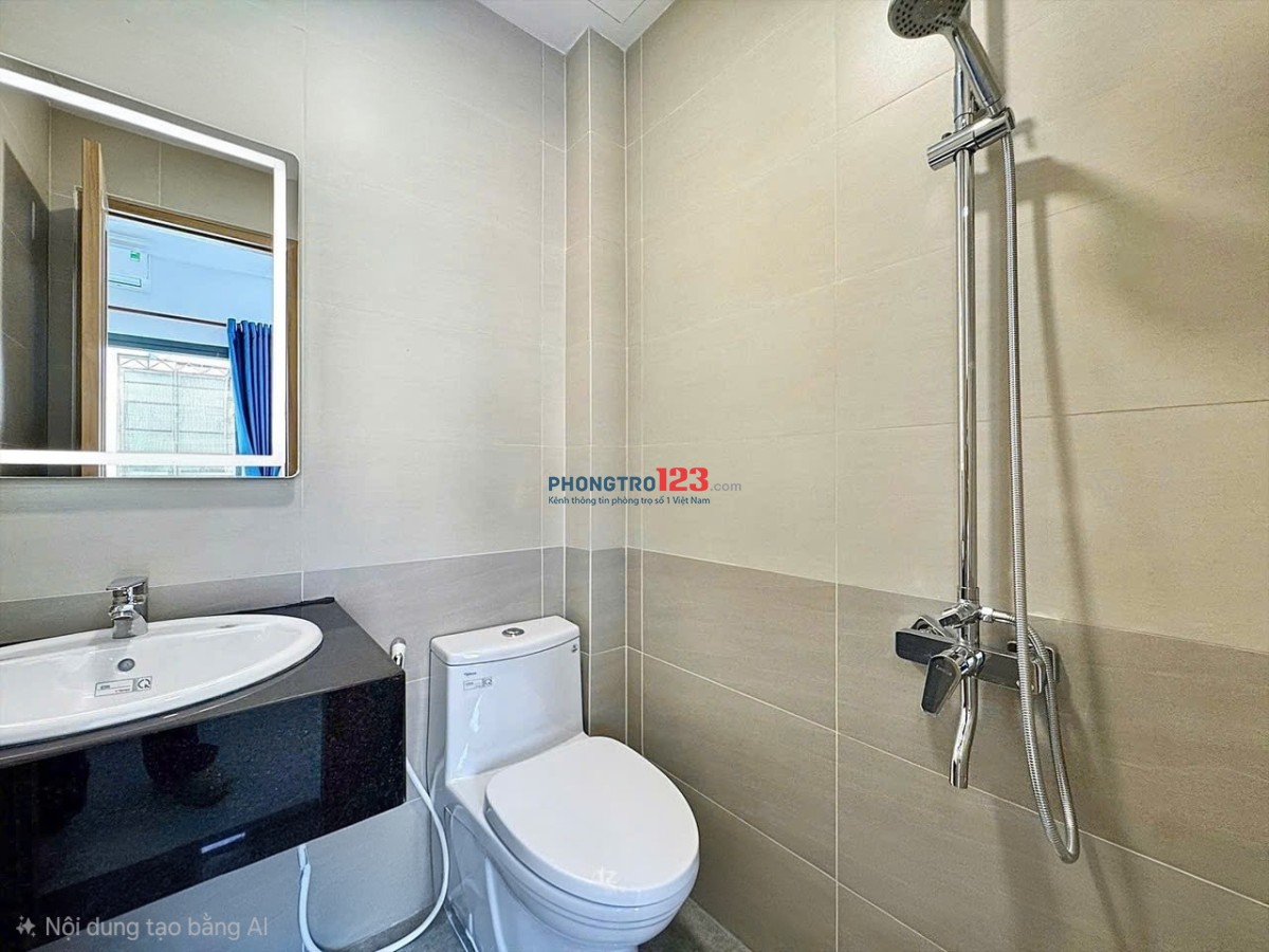 Cho thuê phòng gần UEF, HIU, FTU2, HUTECH, có ban công, Full nội thất, Bình Thạnh