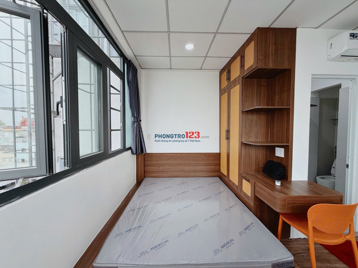 PHÒNG CÓ GÁC FULL NỘI THẤT CÓ CỬA SỔ LỚN RỘNG - GẦN ĐH VĂN LANG ĐH MỞ ĐH CÔNG NGHIỆP