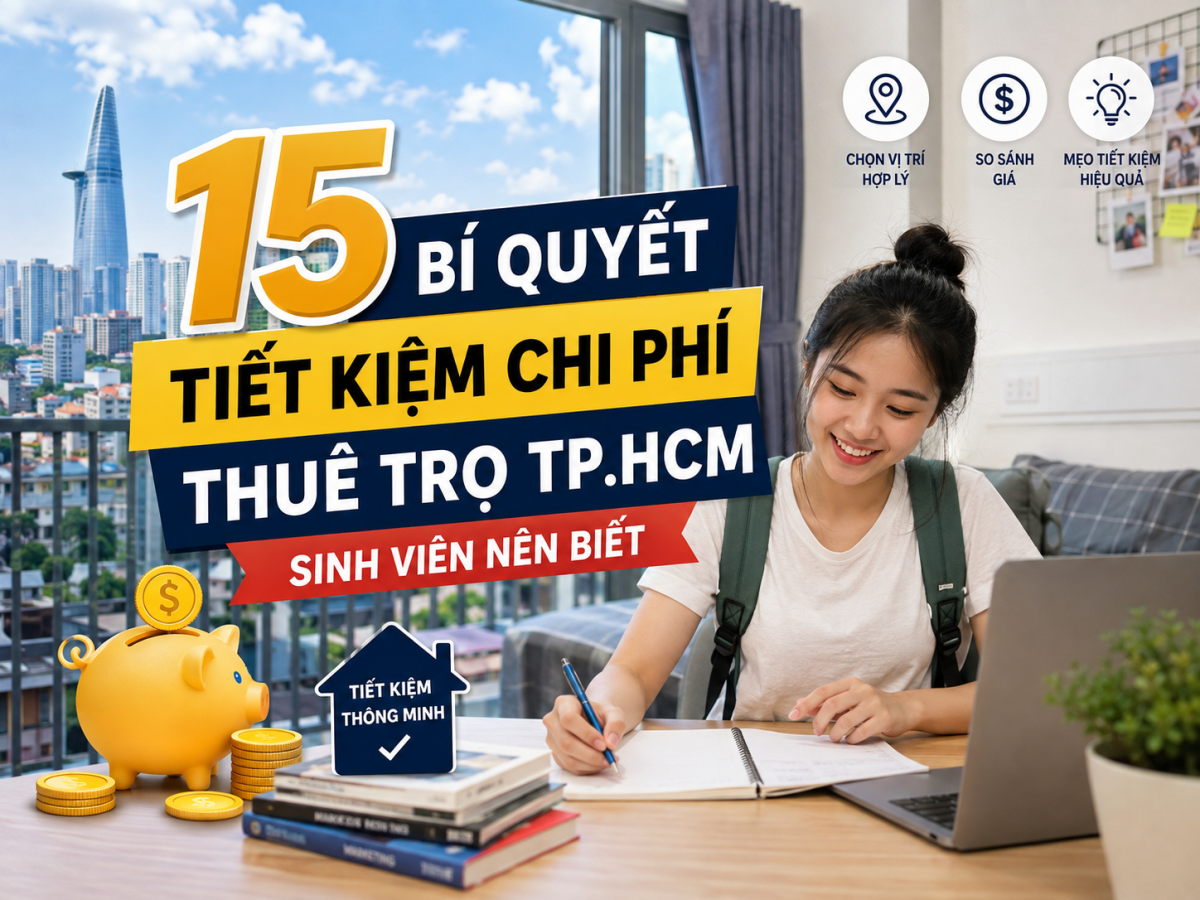 Bí quyết giúp sinh viên tiết kiệm chi phí khi thuê phòng trọ TP.HCM