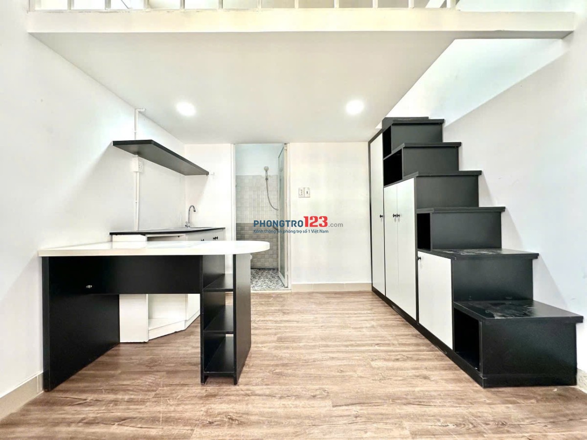 PHÒNG GÁC CAO FULL NỘI THẤT CÓ HÀNH LANG RỘNG ĐẶNG THUỲ TRÂM GẦN ĐH VĂN LANG, CÔNG NGHIỆP, …