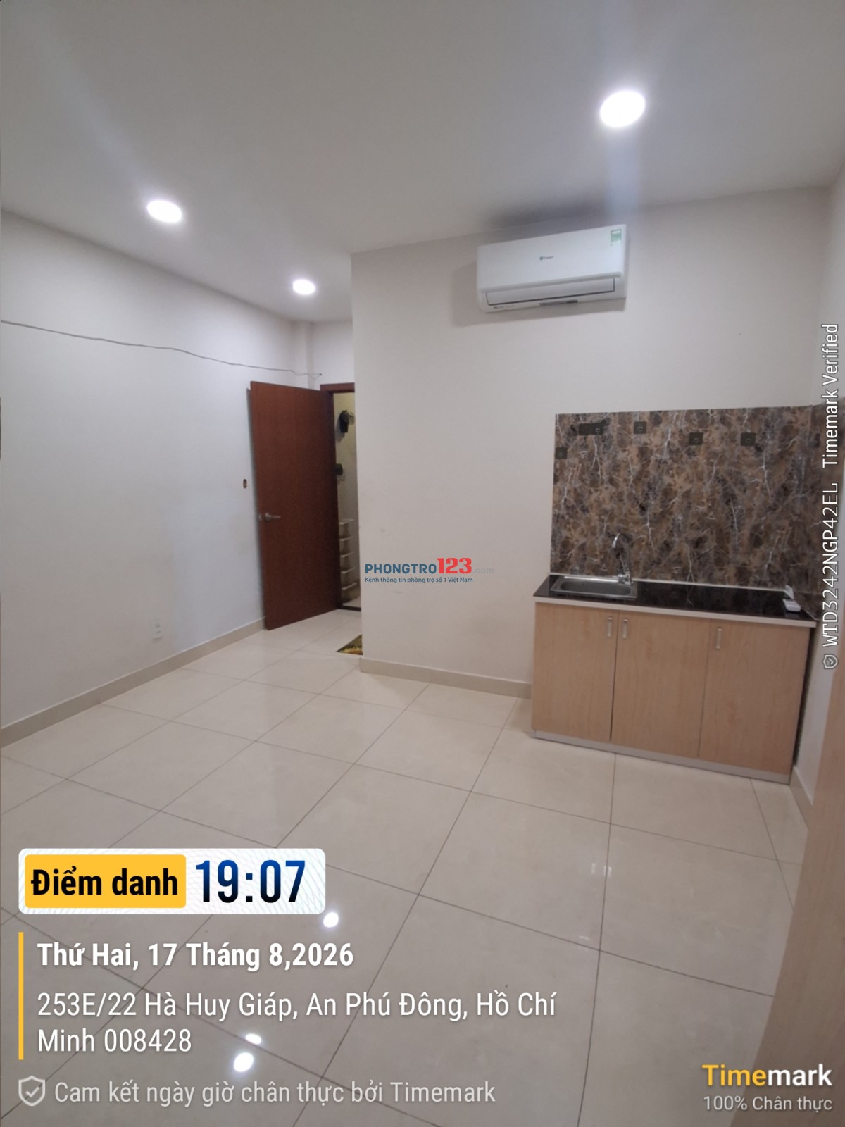  GIÁ 3.3 TRIỆU/THÁNG CHO THUÊ PHÒNG FULL NỘI THẤT – ĐƯỜNG HÀ HUY GIÁP, ( Giáp Gò Vấp ),