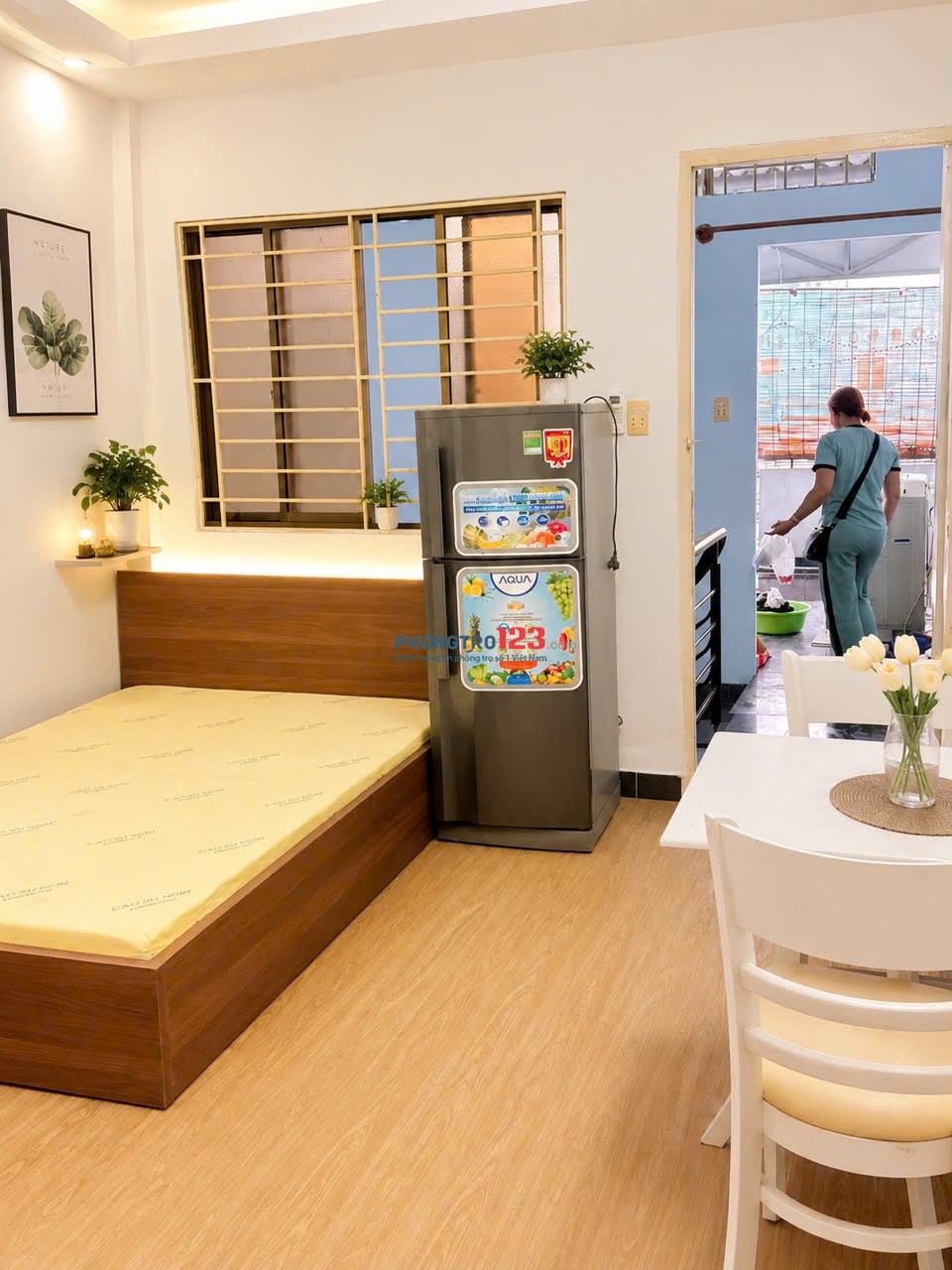 PHÒNG TRỌ FULL NỘI THẤT SIÊU THOÁNG GẦN Q1, ĐH MỞ, ĐH VĂN LANG, ĐH KINH TẾ,…