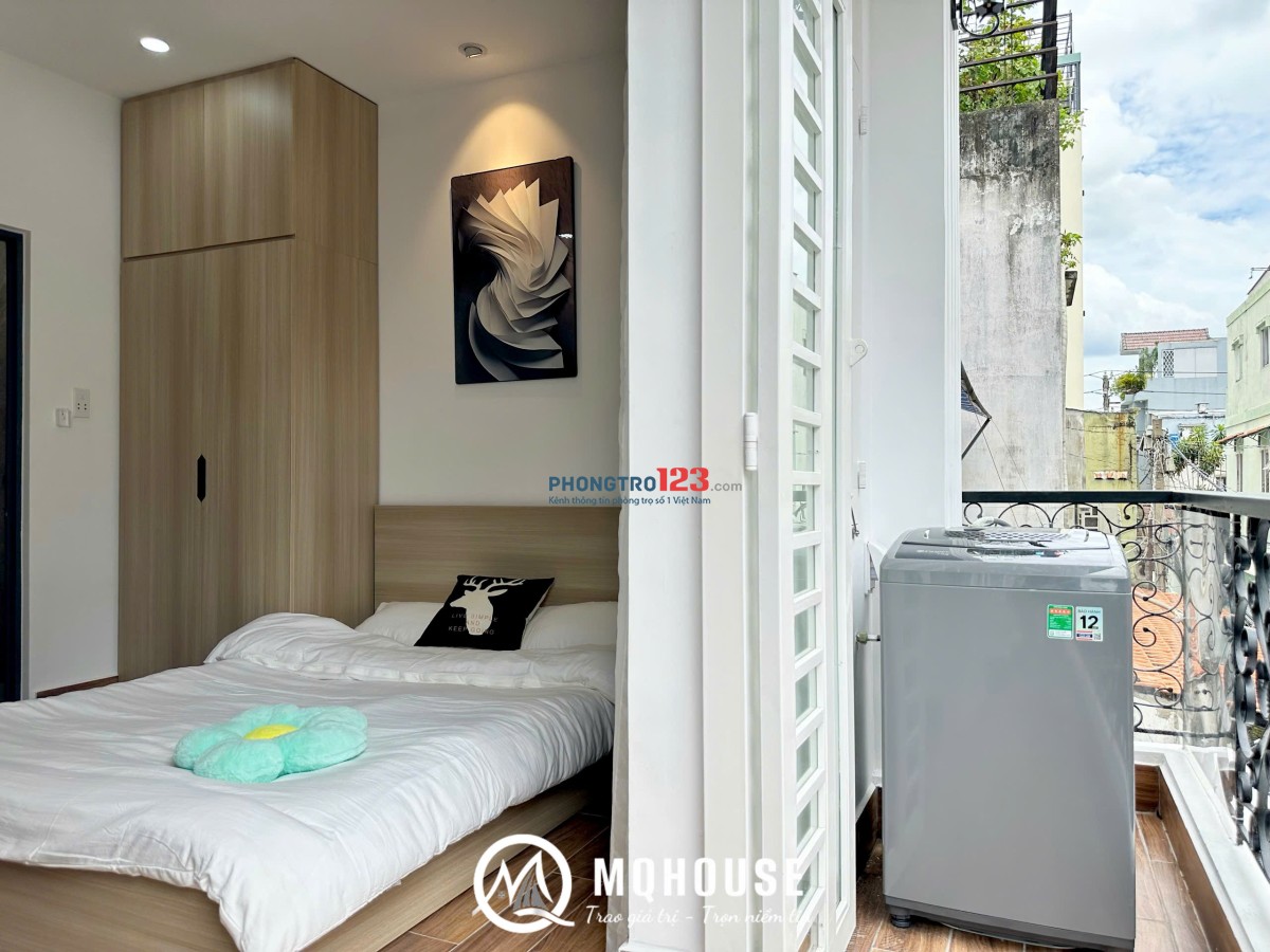 STUDIO BAN CÔNG TONE GỖ CỰC ĐẸP GẦN SÂN BAY - CV GIA ĐỊNH