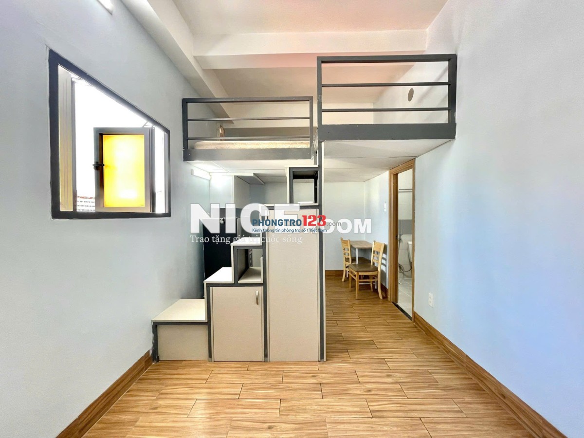 Cho thuê phòng gác lửng 2 không gian ngủ, cửa sổ – Xô Viết Nghệ Tĩnh, Bình Thạnh gần UTH, FTU2, UEF