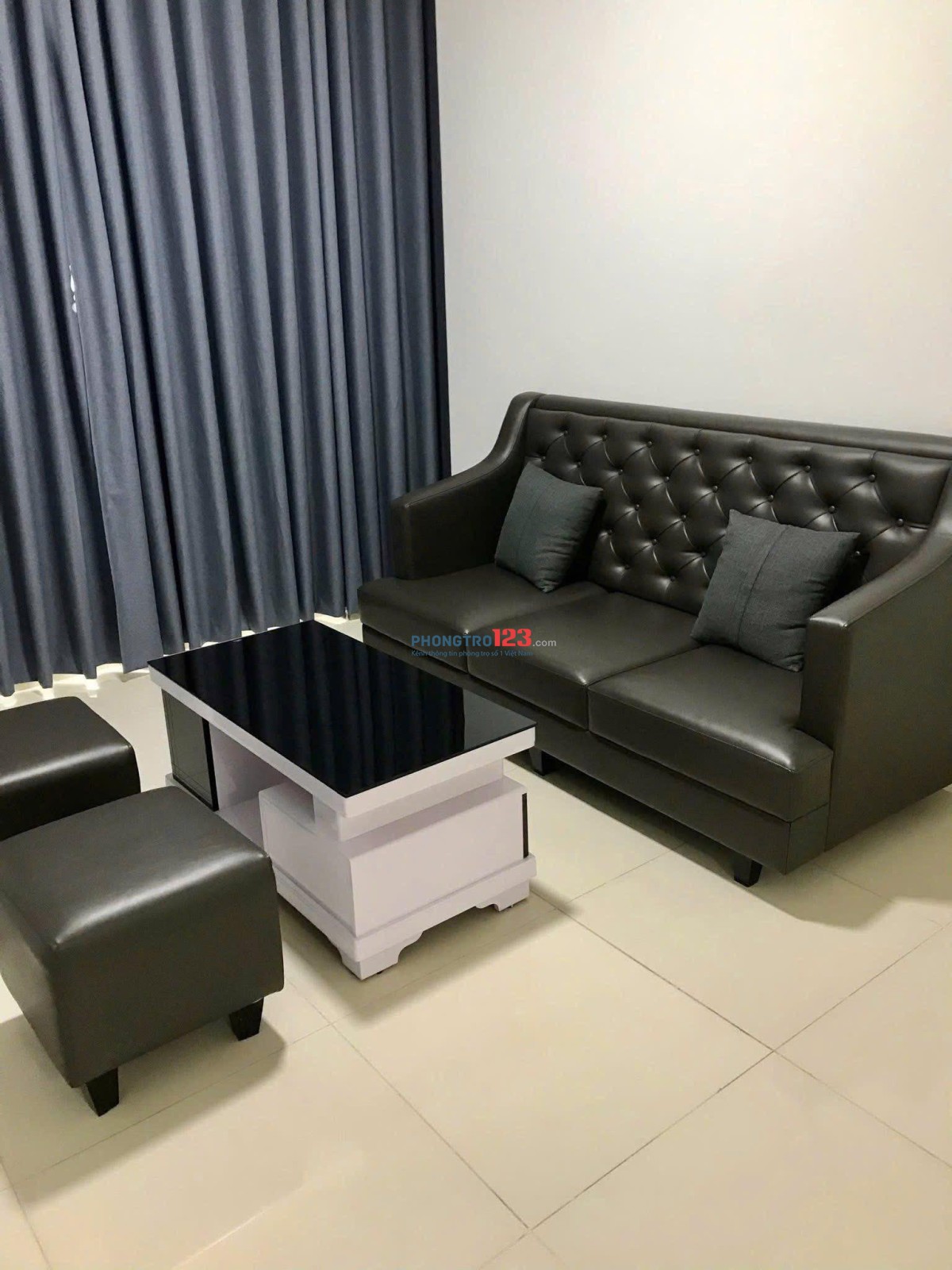 Chung cư Idico Tân Phú căn 76m2, 2p ngủ.NTCC, block C giá 9tr/tháng