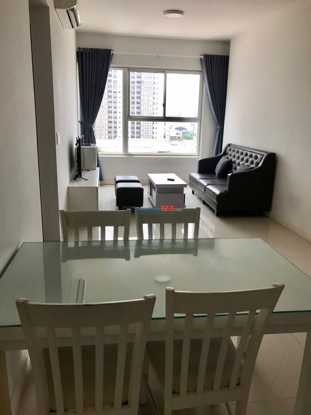 Chung cư Idico Tân Phú căn 76m2, 2p ngủ.NTCC, block C giá 9tr/tháng