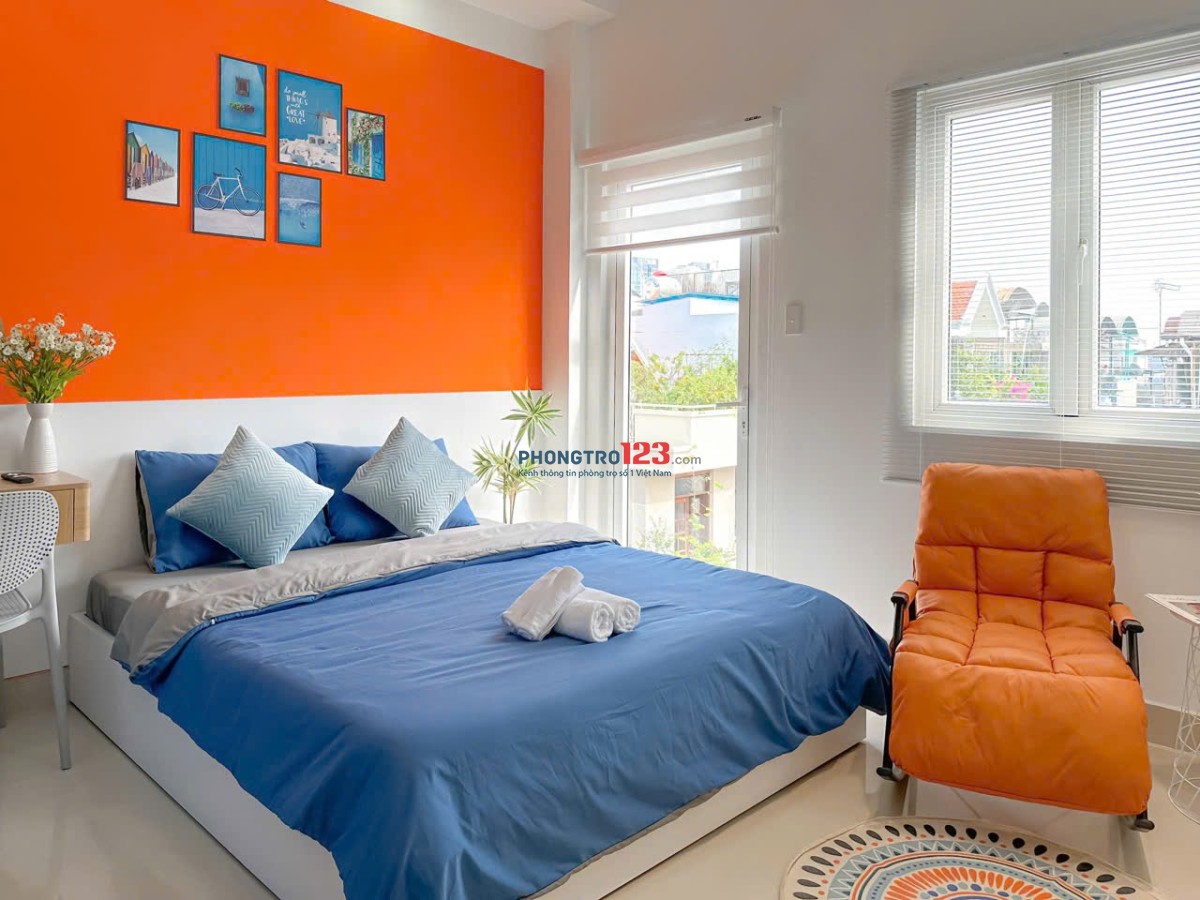Cho thuê căn hộ mini full nội thất có ban công cửa sổ trời siêu thoáng dương bá trạc quận 8
