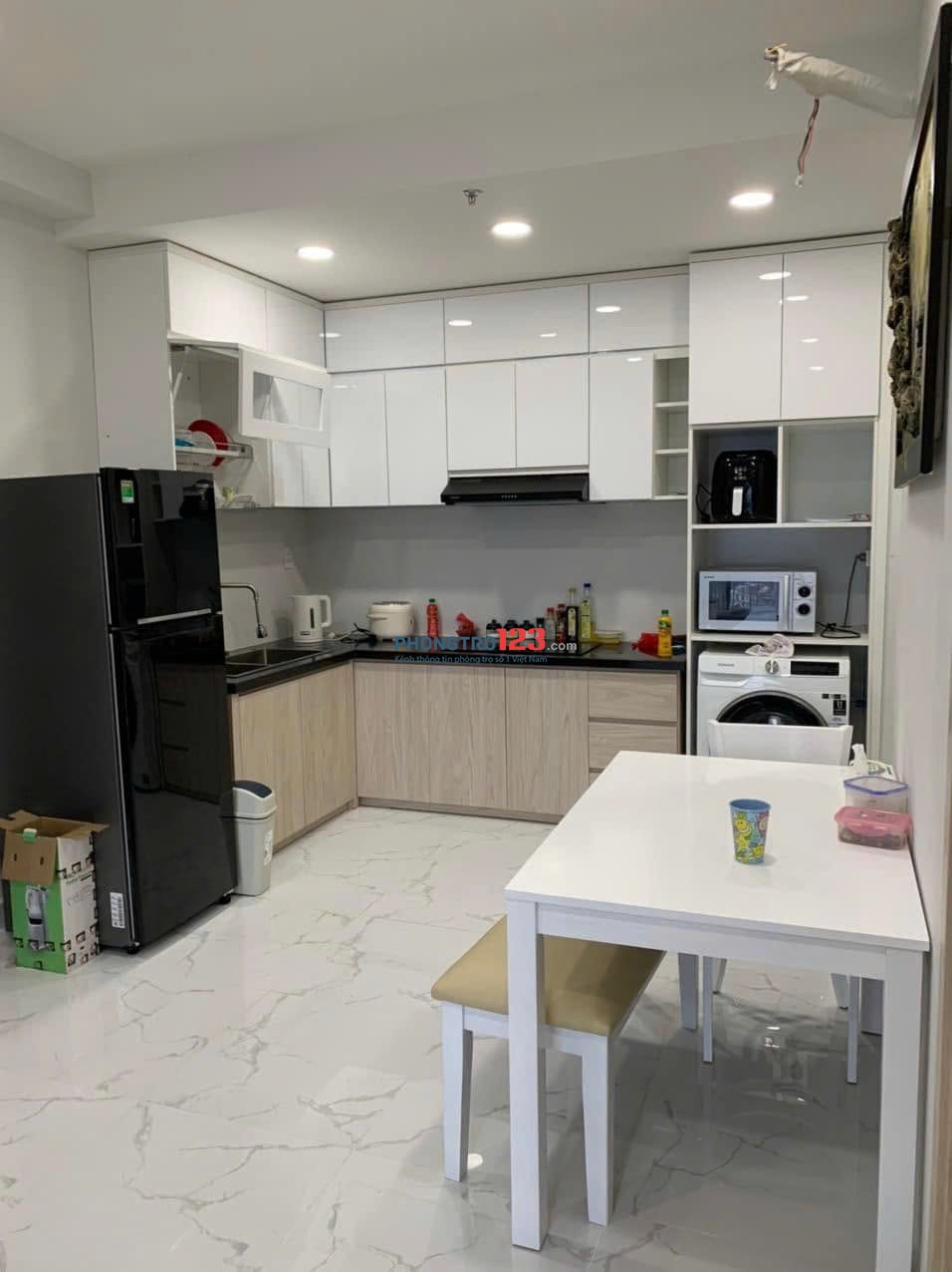 Cho thuê chung cư Central Plaza, Phạm Văn Hai - 2PN, Full nội thất giá thuê 13tr/tháng
