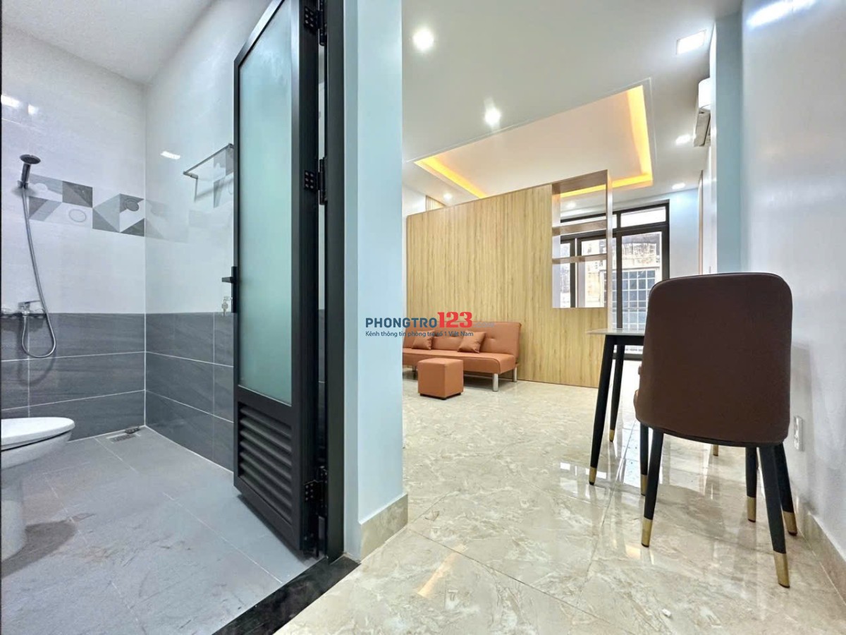  Cho thuê 1PN ban công, máy giặt riêng – Nguyễn Thiện Thuật, Q3