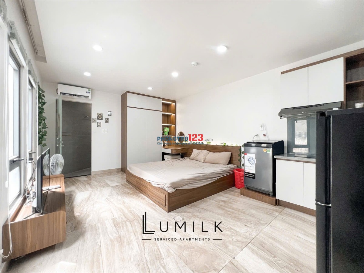  Studio Full Nội Thất – Võ Văn Kiệt, Bến Thành, Quận 1 – Cửa sổ lớn, máy giặt riêng