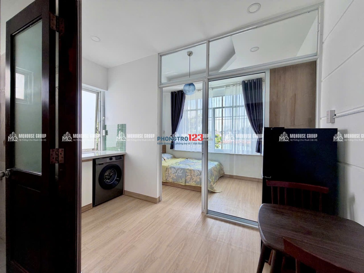 CHO THUÊ 1PN 1PK CỬA SỔ NHÀ MỚI GẦN CV GIA ĐỊNH GIÁP SÂN BAY