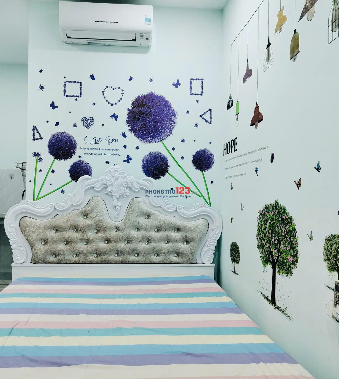 Phòng cho thuê Quận Bình Tân đường Tên Lửa- 24m2 cao cấp
