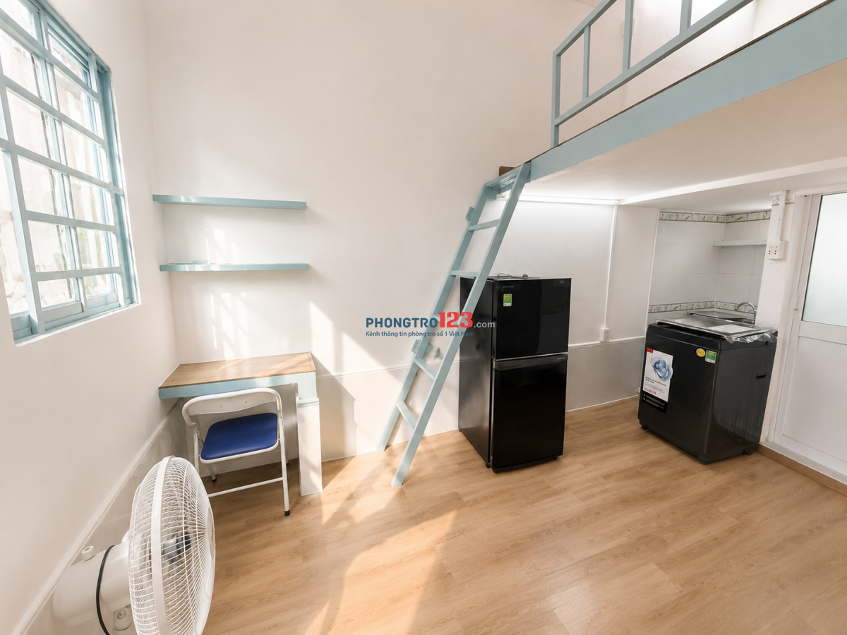 Căn hộ có gác kế bên UTH, UEF, HIU, HUTECH, FTU 35m² có máy giặt riêng- Điện Biên Phủ, Bình Thạnh