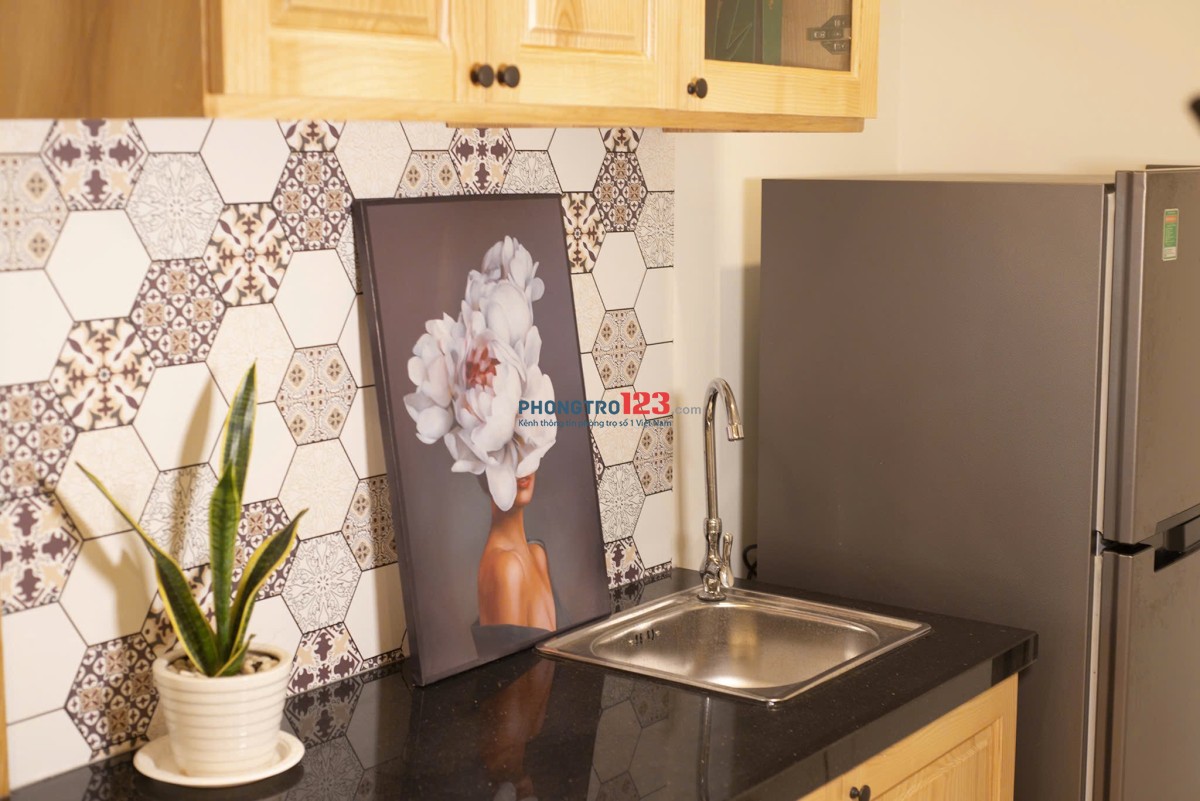 Cho thuê căn hộ cửa sổ trời thang máy gần chợ bà Chiểu