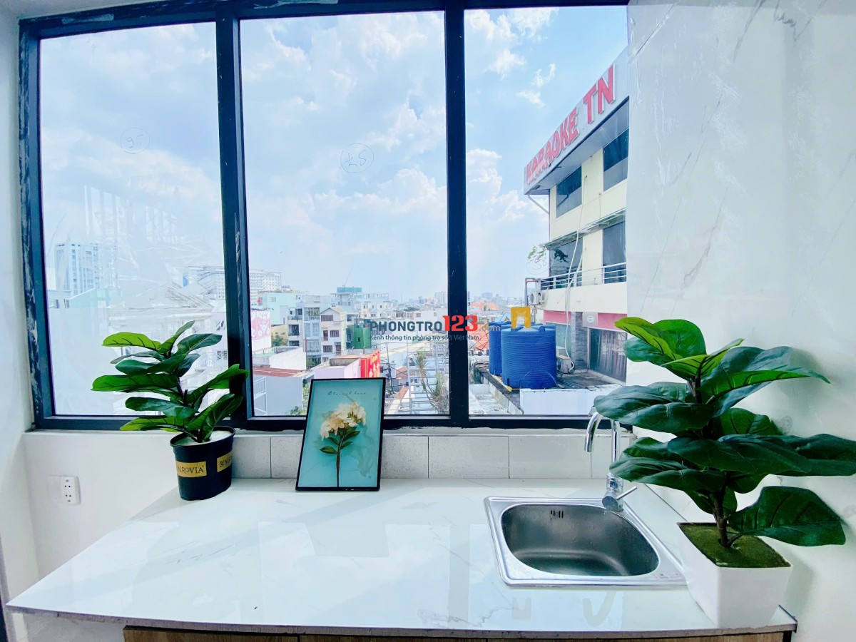 Căn hộ 1 phòng ngủ có ban công gần chợ bà chiểu, gần đường nơ trang long, bình thạnh
