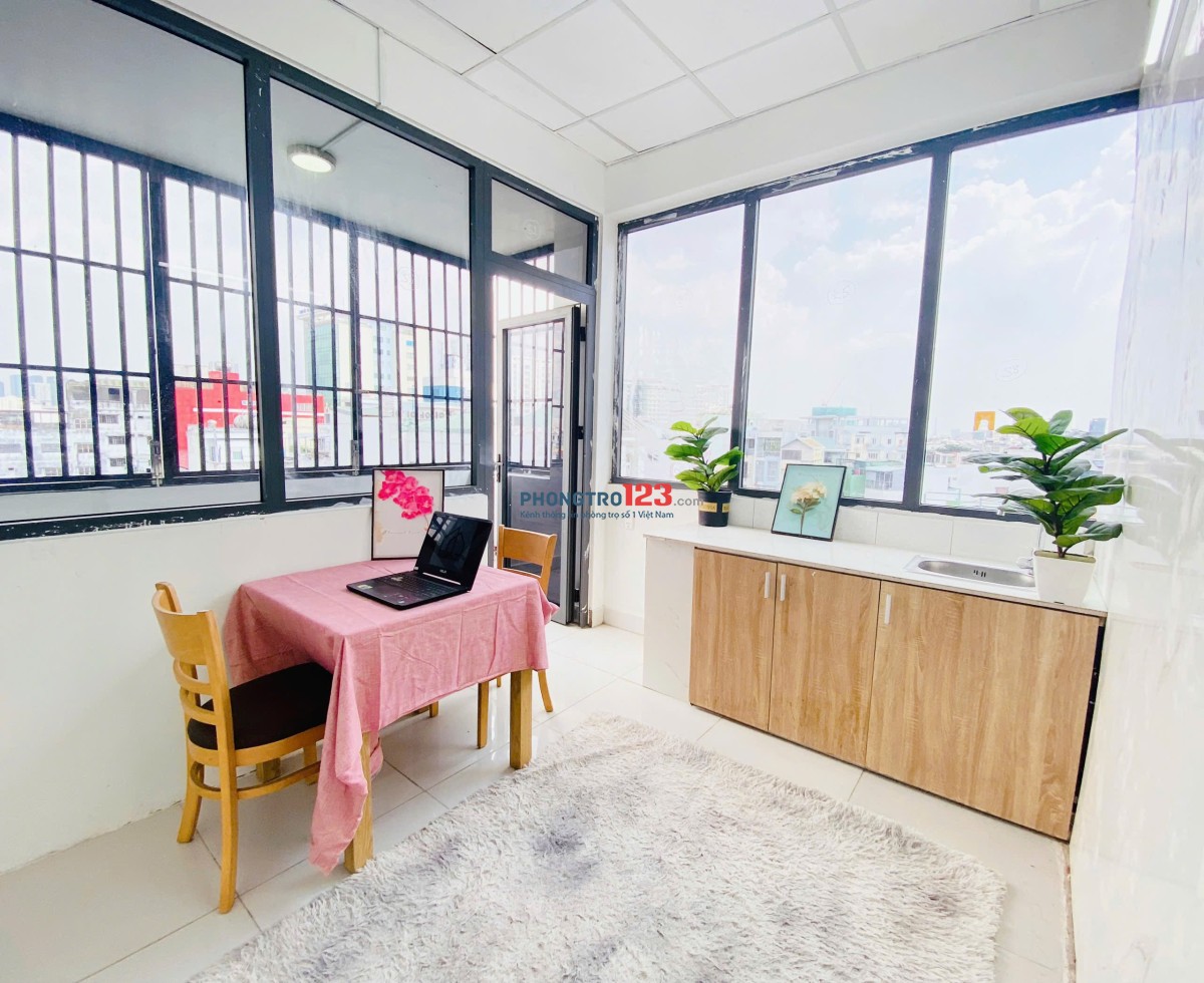 Căn hộ 1 phòng ngủ có ban công gần chợ bà chiểu, gần đường nơ trang long, bình thạnh
