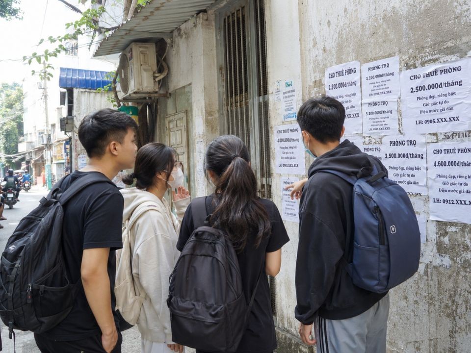Mùa cao điểm tìm trọ, giá thuê tăng khiến người thuê phải cân nhắc kỹ hơn