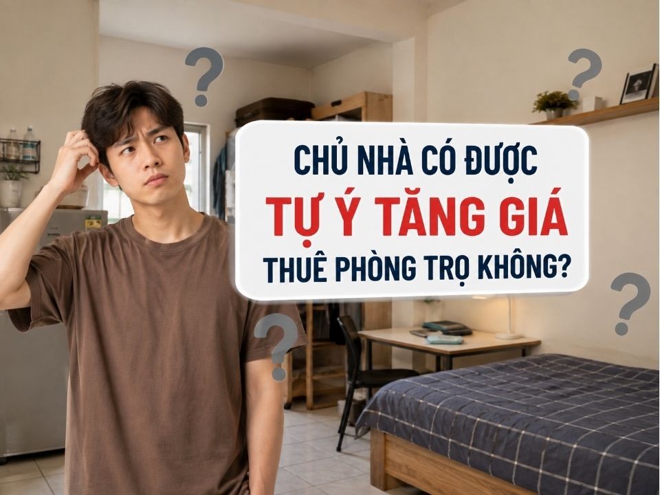 Chủ nhà có được tự ý tăng giá thuê trọ không?