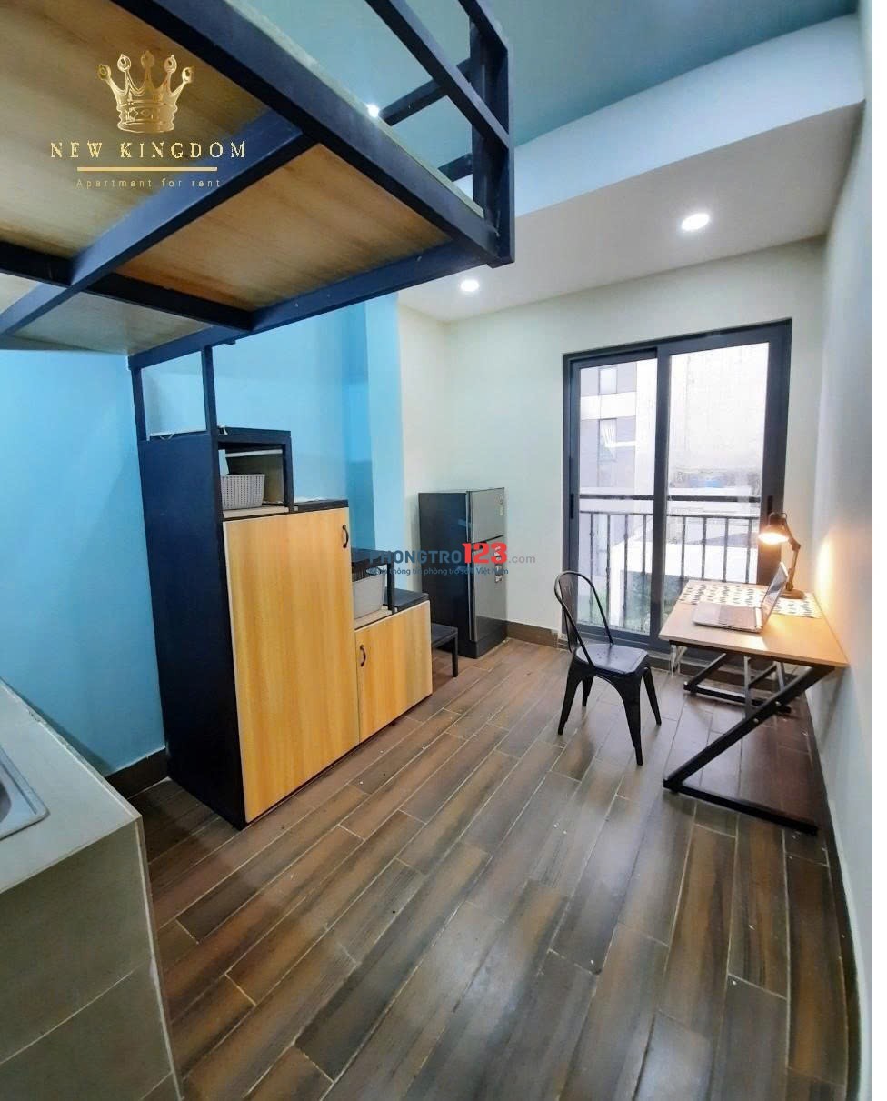 Thuê ngay căn hộ có gác ban công 30m2 full nội thất ngay Ung Văn Khiêm 500m đi bộ qua Ngoại Thương