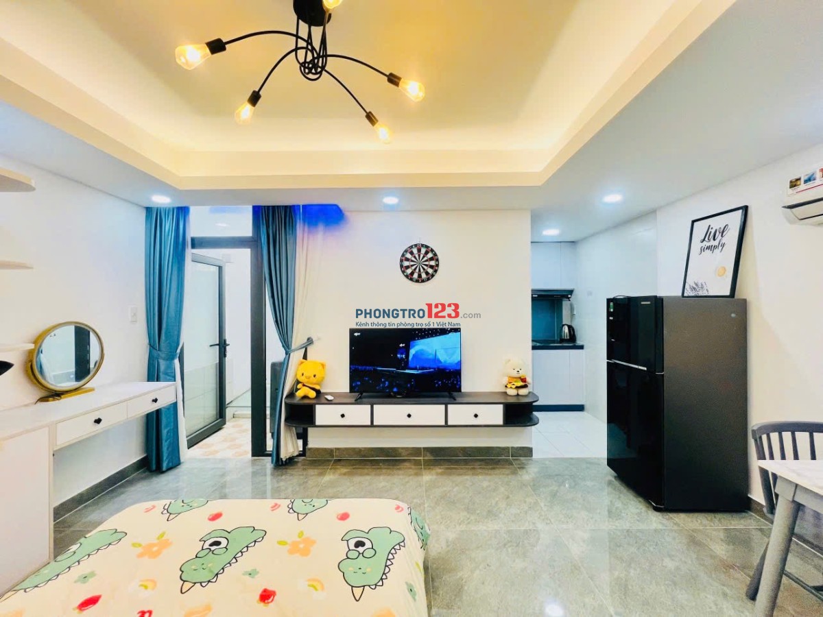 Gần HUTECH, UEF, UTH, HỒNG BÀNG, FTU Cho thuê căn hộ 45m²–Nhà mới, máy giặt riêng tại Điện Biên Phủ,
