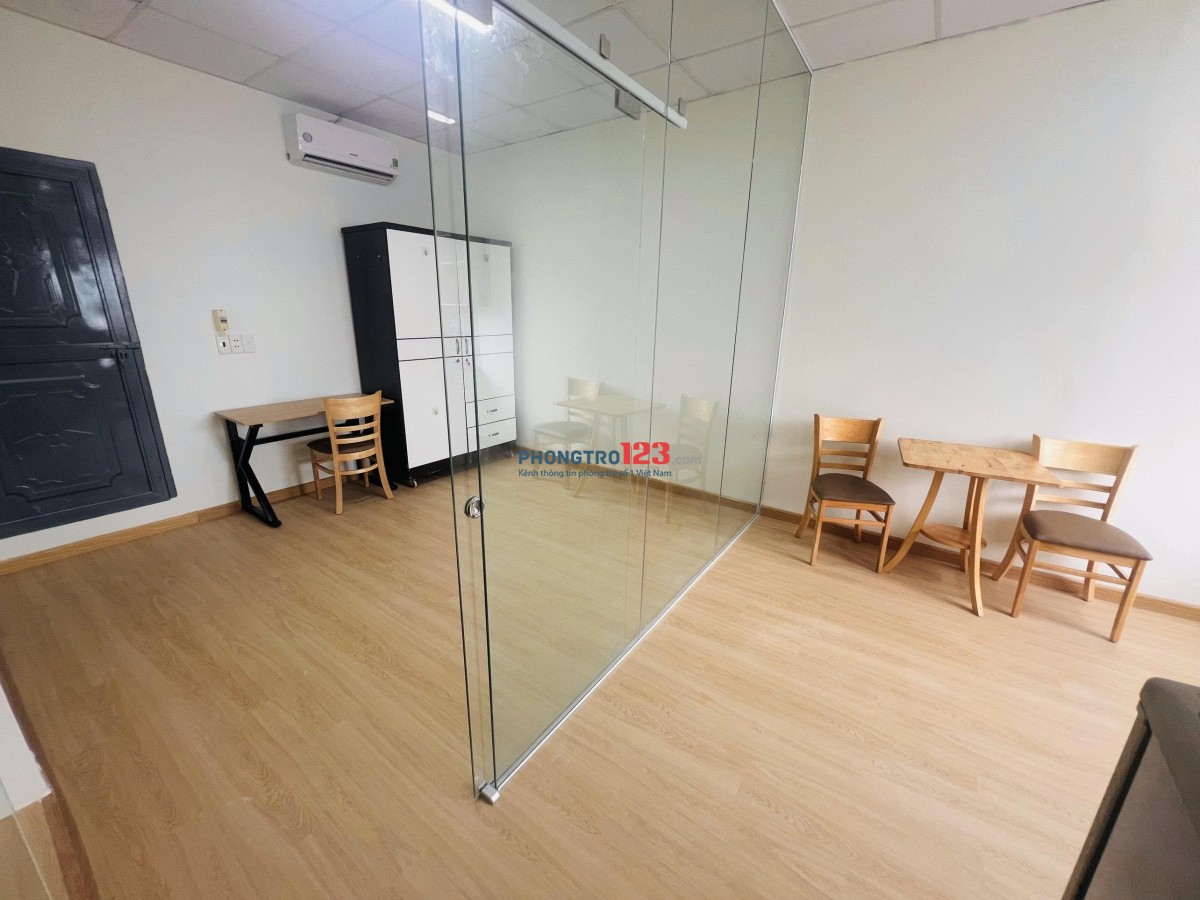 Giá thật 100% 5tr7 - Cho thuê phòng 1PN 45m2, tách bếp – Bùi Đình Túy, Bình Thạnh gần FTU2, UTH, UEF