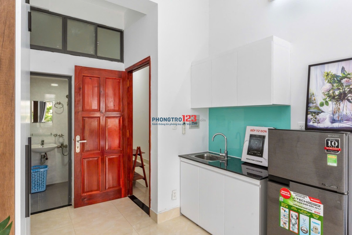 Cho thuê căn hộ 45m² ban công – Nhà mới, full nội thất | Gần HỒNG BÀNG, UEF, UTH, Ngoại thương…