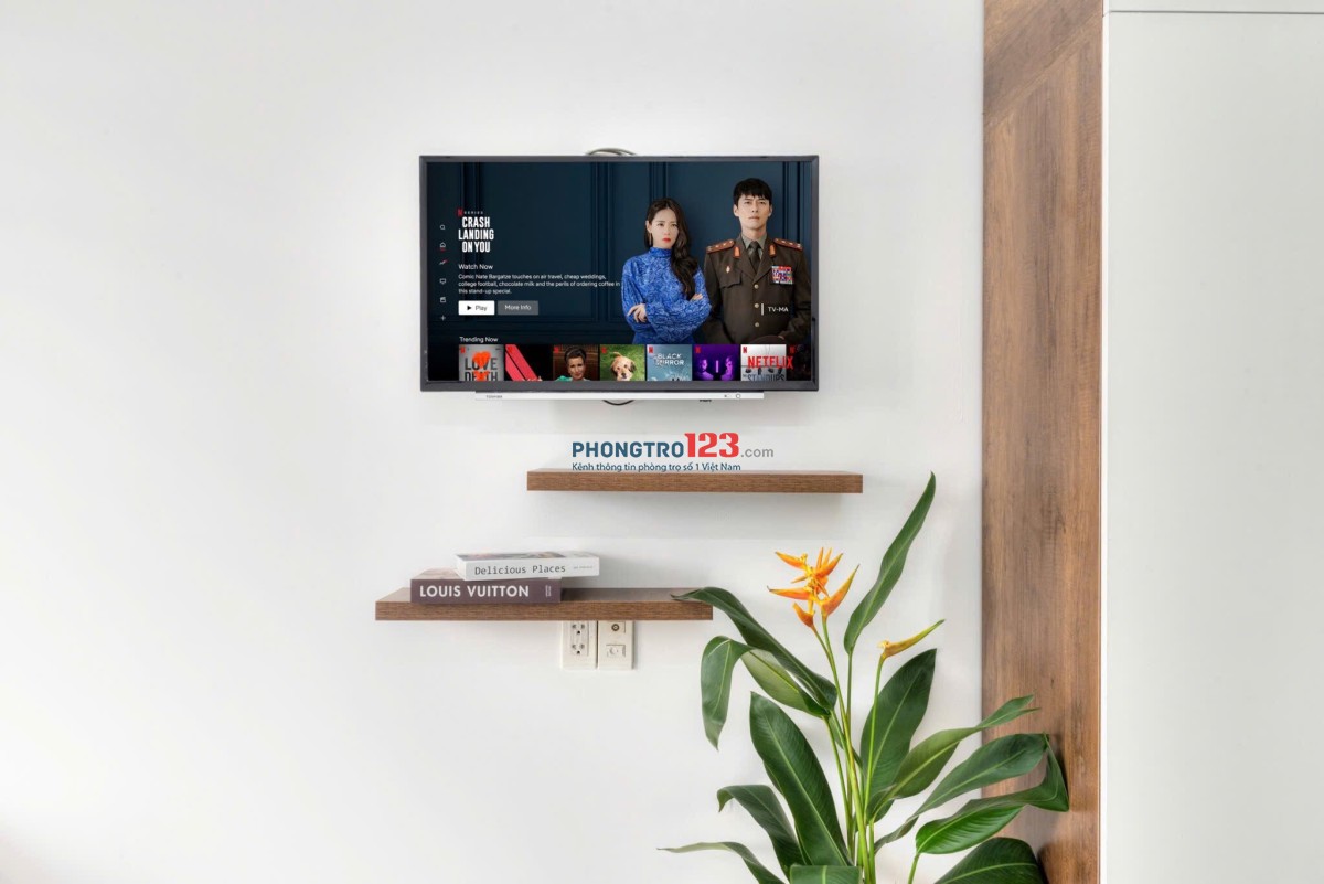 Cho thuê căn hộ 45m² ban công – Nhà mới, full nội thất | Gần HỒNG BÀNG, UEF, UTH, Ngoại thương…