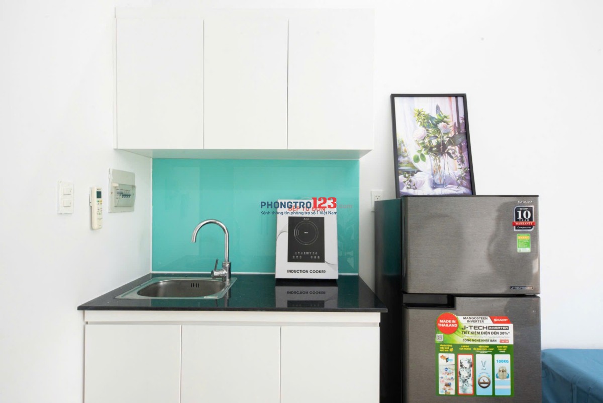 Cho thuê căn hộ 45m² ban công – Nhà mới, full nội thất | Gần HỒNG BÀNG, UEF, UTH, Ngoại thương…