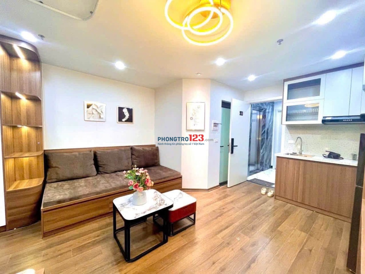 CHỈ TỪ 5TR/THÁNG - CĂN HỘ STUDIO 30M2 SIÊU XỊN PHỐ ÁI MỘ BỒ ĐỀ - FULL ĐỒ