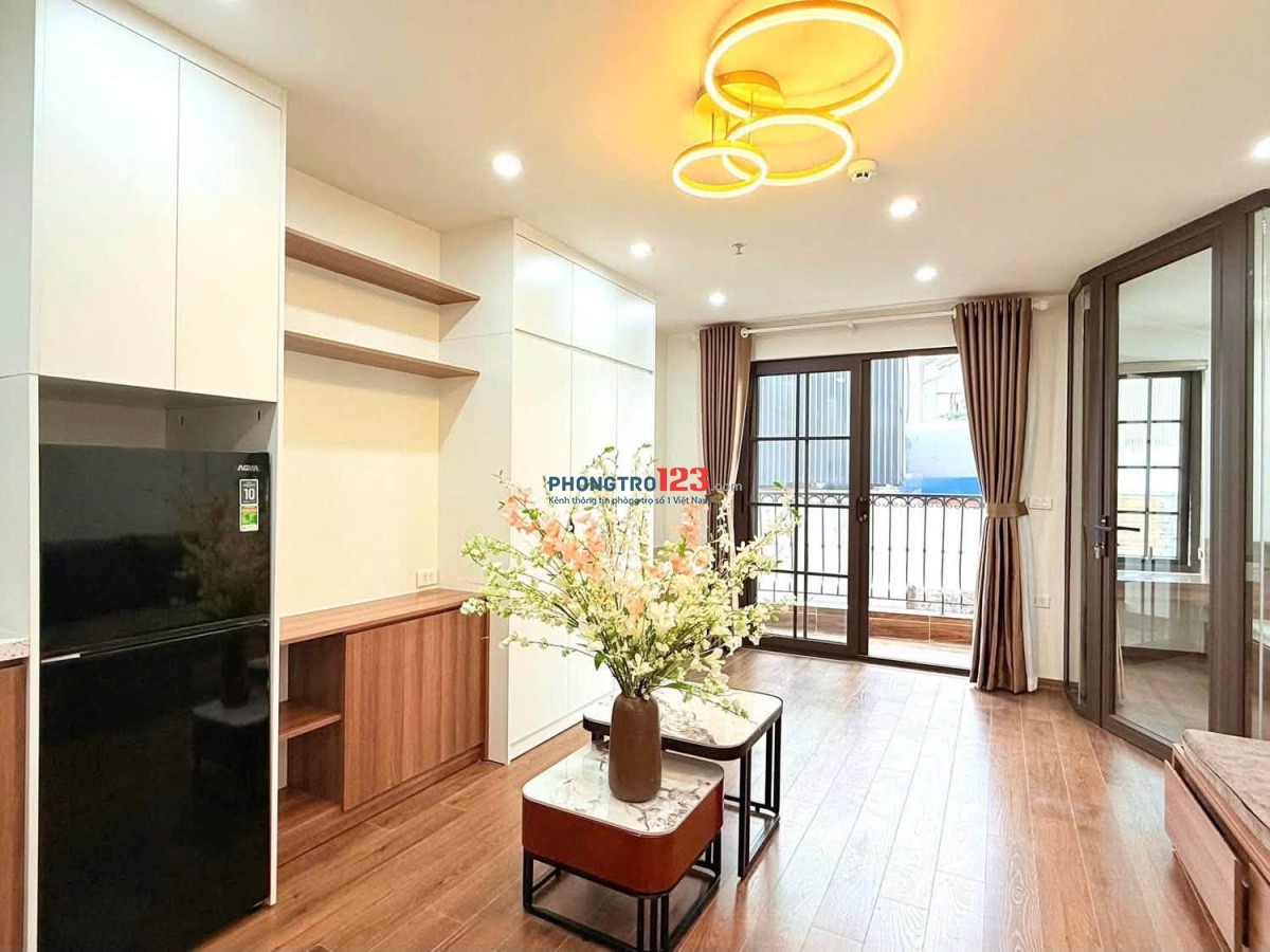 CHỈ TỪ 5TR/THÁNG - CĂN HỘ STUDIO 30M2 SIÊU XỊN PHỐ ÁI MỘ BỒ ĐỀ - FULL ĐỒ