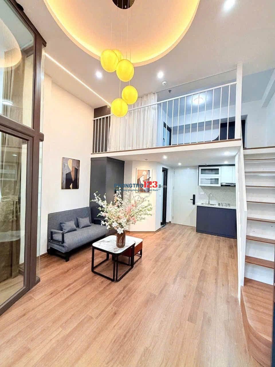 CHỈ TỪ 5TR/THÁNG - CĂN HỘ STUDIO 30M2 SIÊU XỊN PHỐ ÁI MỘ BỒ ĐỀ - FULL ĐỒ