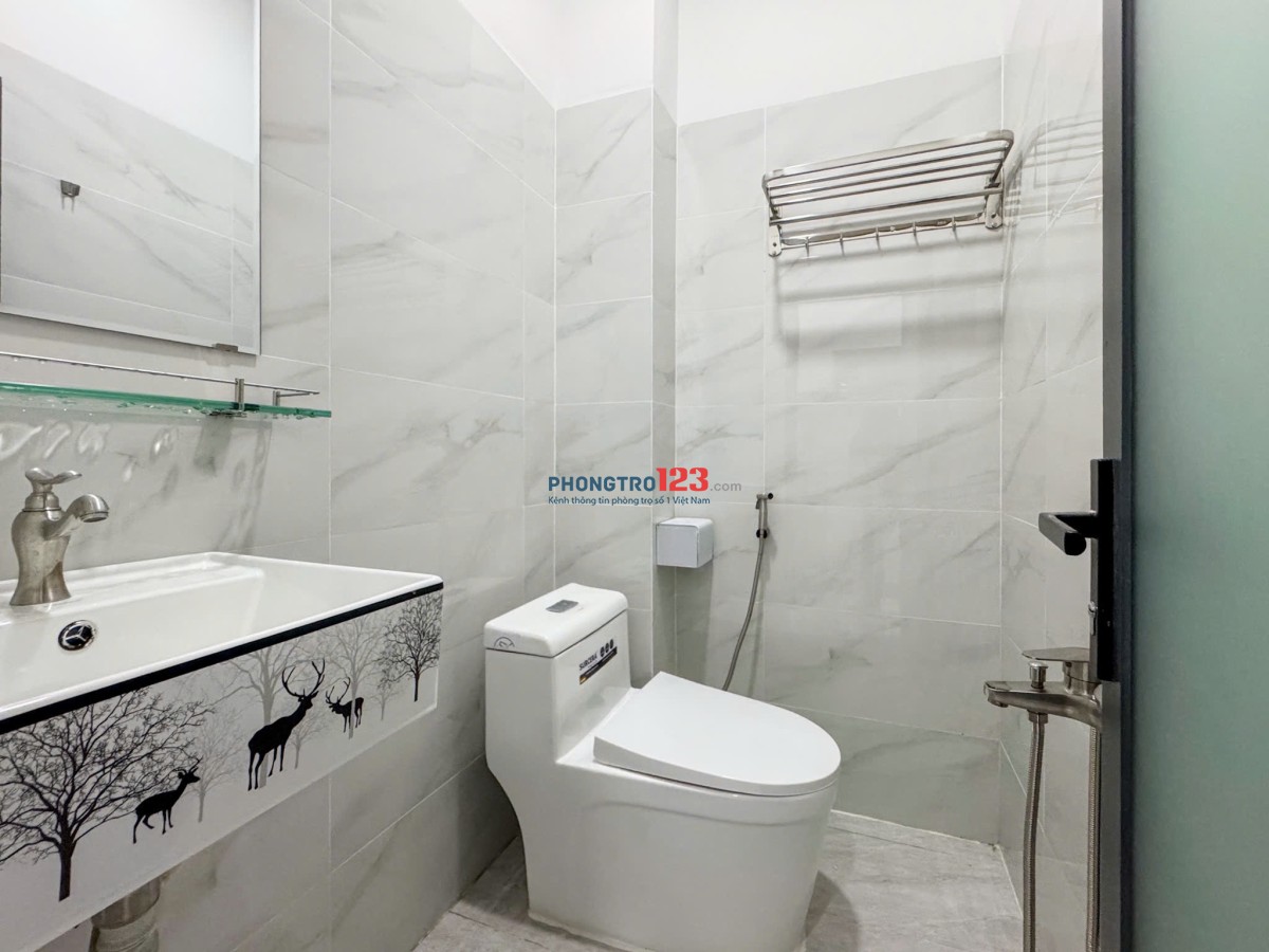 Cho thuê phòng gác lửng 2 không gian ngủ, full nội thất – Nơ Trang Long, Bình Thạnh | Gần VLU & IUH