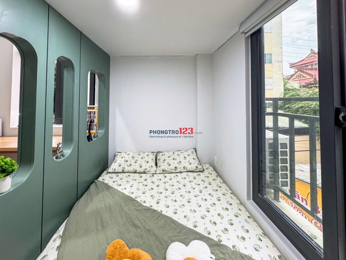 Cho thuê phòng gác lửng 2 không gian ngủ, full nội thất – Nơ Trang Long, Bình Thạnh | Gần VLU & IUH