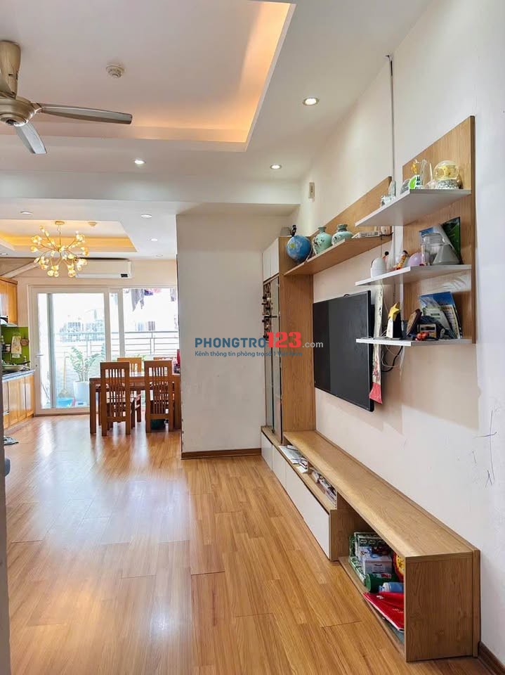 Cho thuê chung cư Phú Thọ, Nguyễn Thị Nhỏ - Căn 3PN, Full Nt giá thuê 14tr/tháng