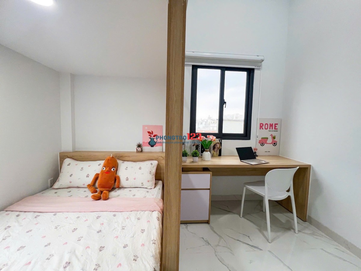 CHO THUÊ PHÒNG BÌNH THẠNH CÓ GÁC, 2 KHÔNG GIAN NGỦ-GIÁ SINH VIÊN, PHÒNG MỚI, CỬA SỔ THOÁNG