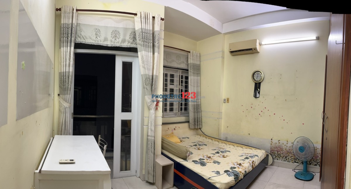 Cho thuê phòng có ban công 41 Lê Đình Quản, P. Cát Lái. Có máy lạnh, nước nóng NLMT,... chỉ 3.5tr