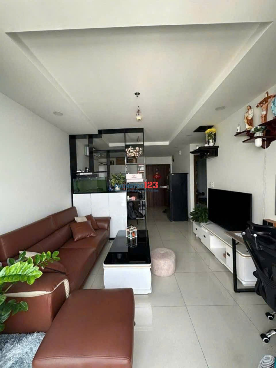 Chung cư Nguyễn Kim, Nhật Tảo, Q10: 2PN, nội thất mới, 13triệu, 60m2