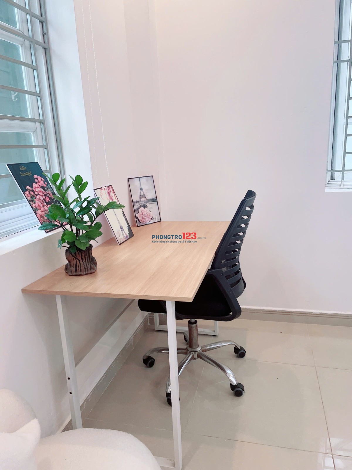 Cho thuê phòng có ban công, Full nội thất & máy giặt riêng Bình Thạnh gần IUH, VLU