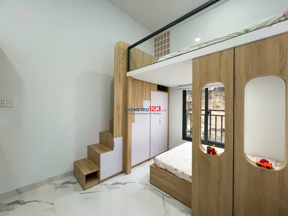 PHÒNG CÓ GÁC 45M² FULL NỘI THẤT – 2 KHÔNG GIAN NGỦ GẦN HIU, HUTECH, VLU| NƠ TRANG LONG, BÌNH THẠNH