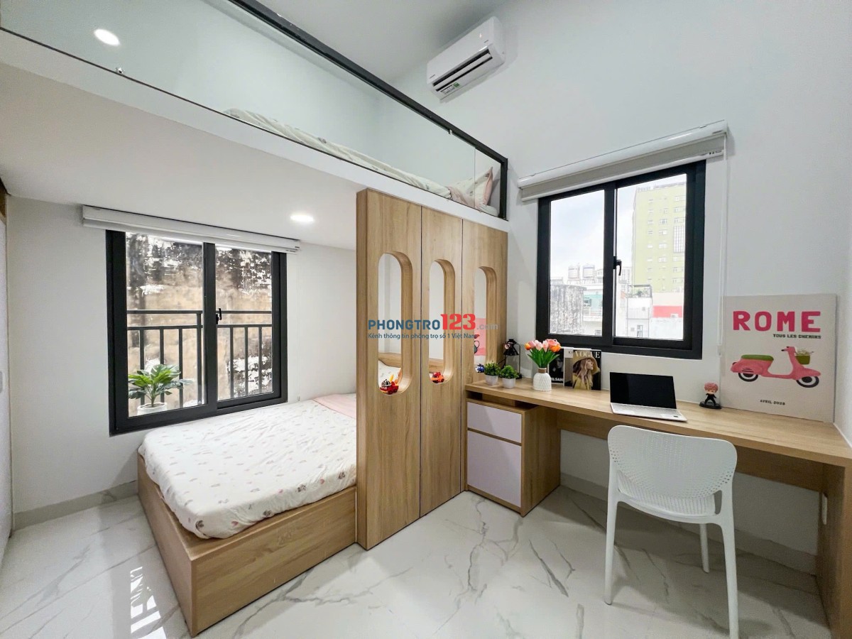 PHÒNG CÓ GÁC 45M² FULL NỘI THẤT – 2 KHÔNG GIAN NGỦ GẦN HIU, HUTECH, VLU| NƠ TRANG LONG, BÌNH THẠNH