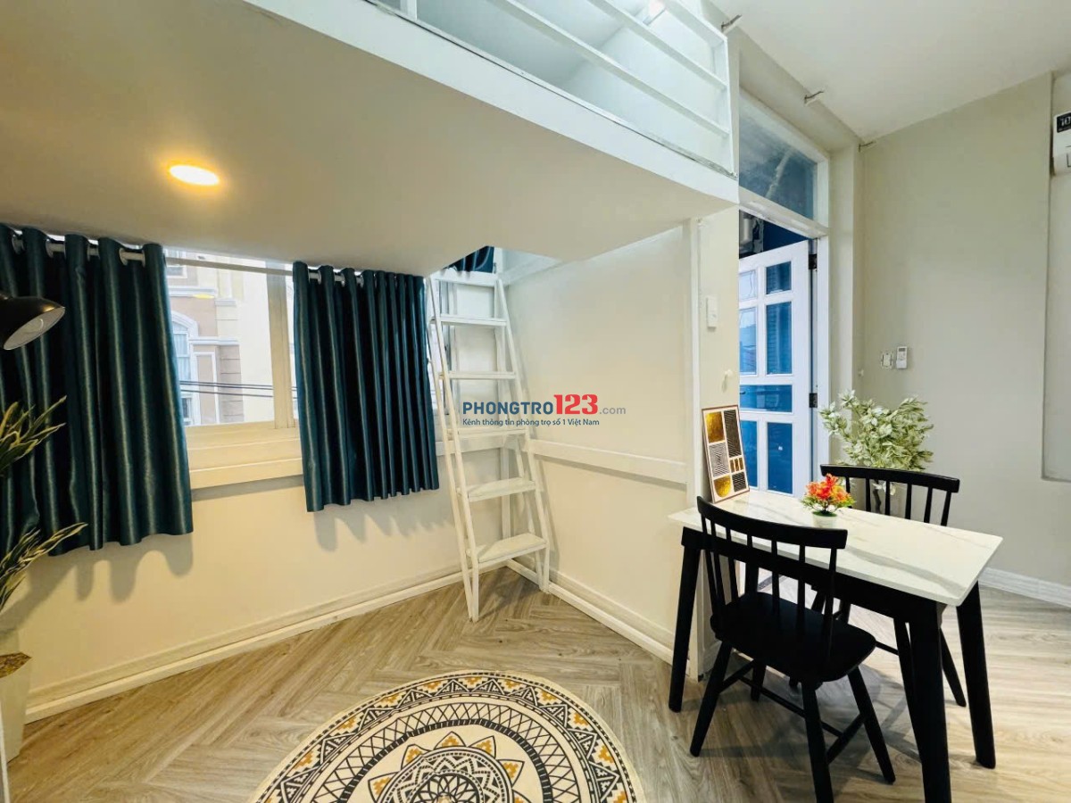 FULL NỘI THẤT CÓ GÁC SINH VIÊN NGUYỄN CỬU VÂN SIÊU RỘNG CÓ BAN CÔNG SIÊU THOÁNG