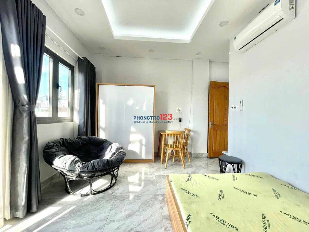CĂN HỘ STUDIO BAN CÔNG THOÁNG – PHÒNG RỘNG 40m2 – GẦN HỌC VIỆN CÁN BỘ | CHU VĂN AN, BÌNH THẠNH