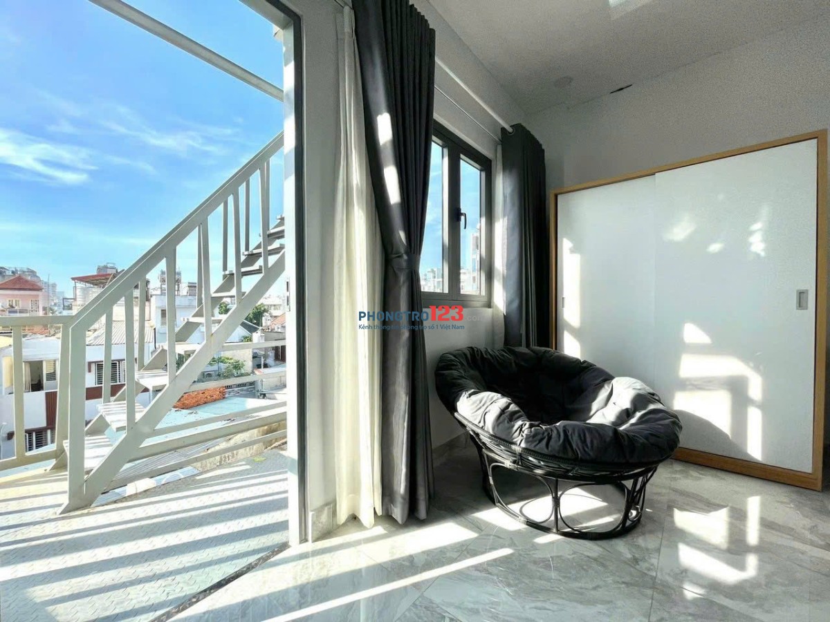 CĂN HỘ STUDIO BAN CÔNG THOÁNG – PHÒNG RỘNG 40m2 – GẦN HỌC VIỆN CÁN BỘ | CHU VĂN AN, BÌNH THẠNH