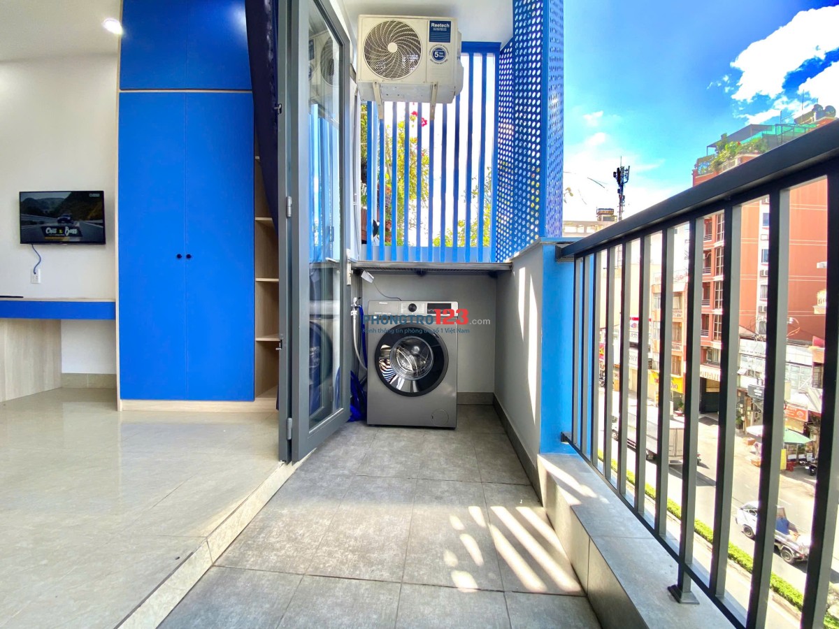 Cho thuê phòng 45m² ban công, máy giặt riêng - gần UTH, FTU2, UEF – Xô Viết Nghệ Tĩnh, Bình Thạnh
