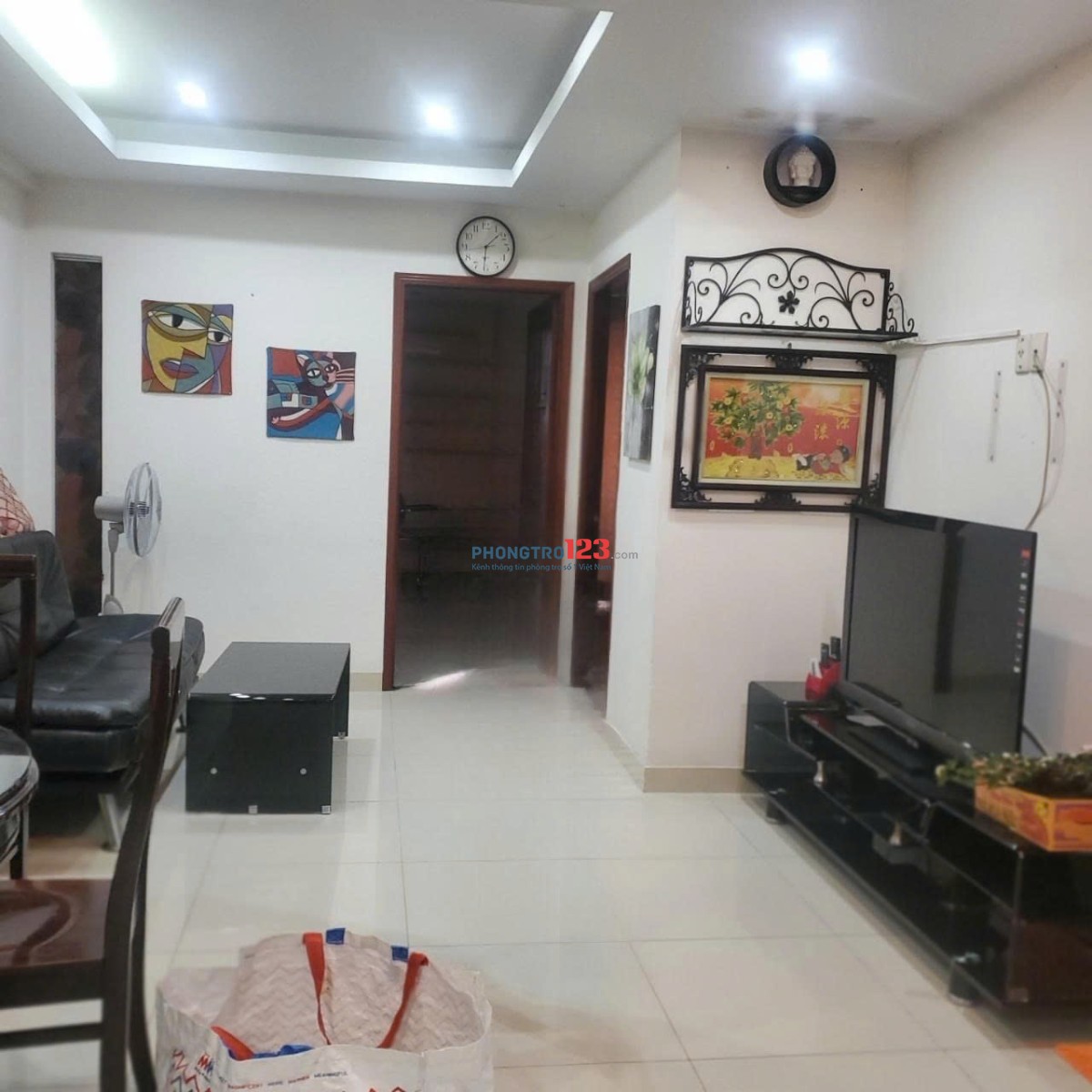 Chung cư NGuyễn Ngọc Phương- Thạnh Mỹ Tây căn 60m2,2p ngủ, NTCB, giá 10,5tr