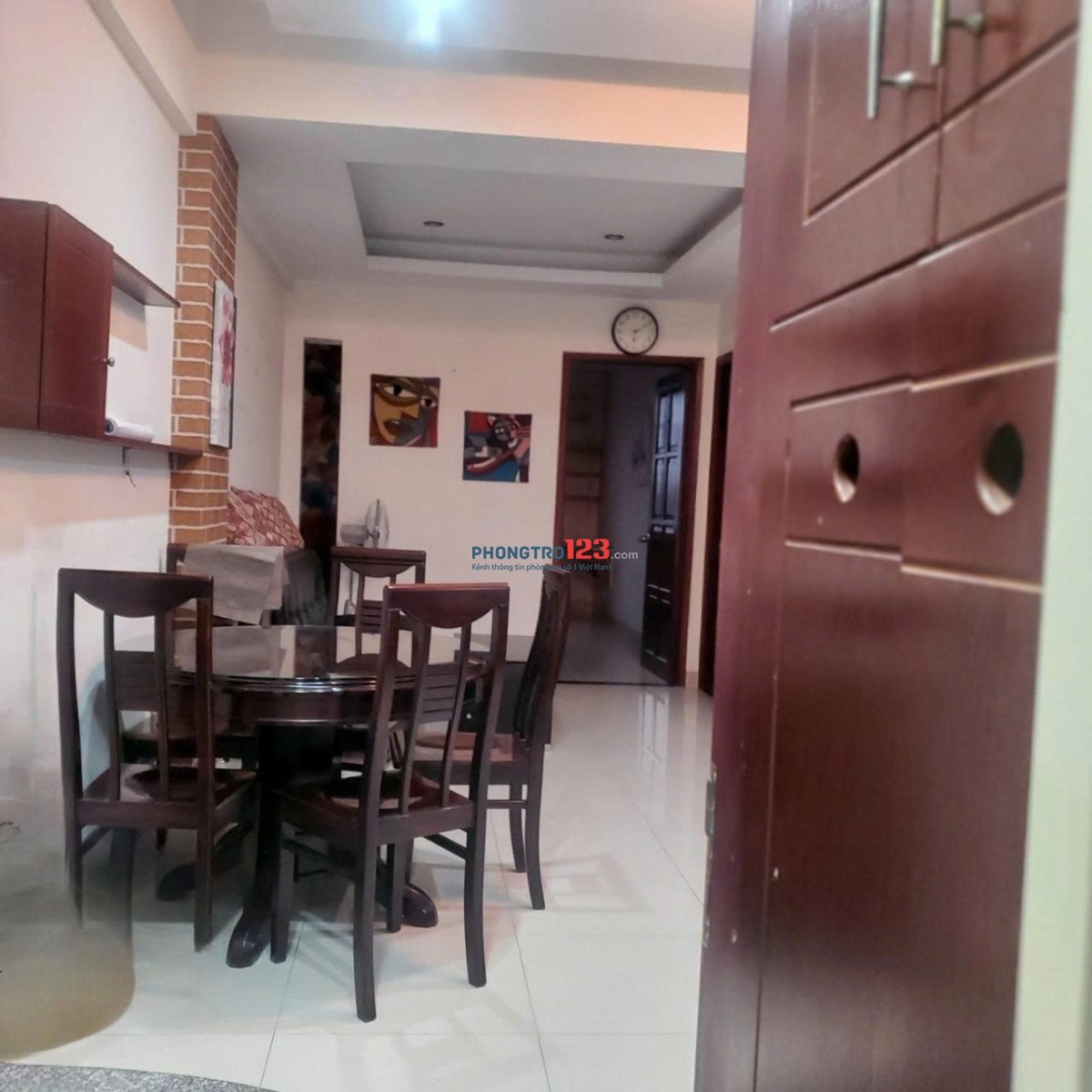 Chung cư NGuyễn Ngọc Phương- Thạnh Mỹ Tây căn 60m2,2p ngủ, NTCB, giá 10,5tr