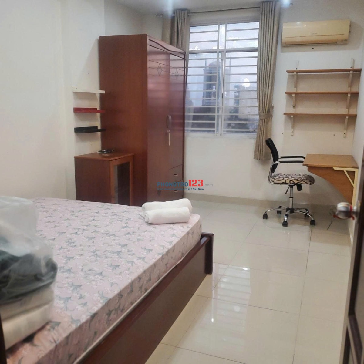 Chung cư NGuyễn Ngọc Phương- Thạnh Mỹ Tây căn 60m2,2p ngủ, NTCB, giá 10,5tr