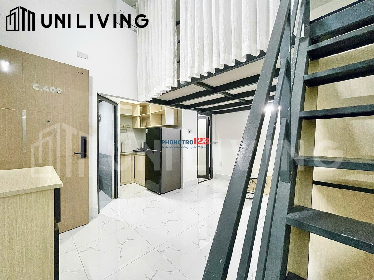 Duplex giá 5tr5, ở được 4 - 5 bạn, cách ĐH Văn Lang 3p và Giếng Trời.